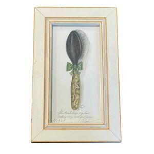 Kolene Spicher 2003 Framed Brush Watercolor Print Number 1975, Signed 9.5" X 6"